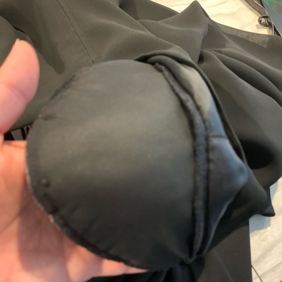 Vintage 80’s URSULA of Switzerland made in the USA black midi, sheer sleeves LG - Picture 7 of 12